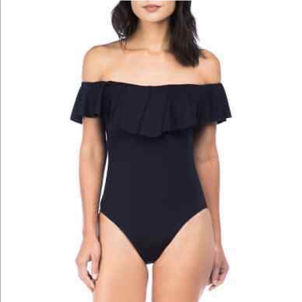 Off the Shoulder One-Piece Swimsuit TT8BF11